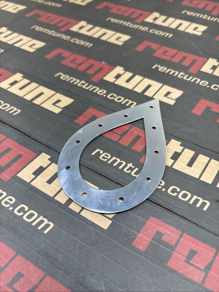 Remtune 1.75” Stainless Tear Drop Trim Plate Exhaust Wastegate 44mm PLATE ONLY