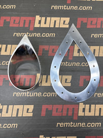 Remtune 2.5” Stainless Tear Drop With Trim Plate Exhaust Turbo Wastegate 63mm