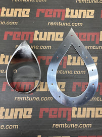 Remtune 3” Stainless Tear Drop With Trim Plate Exhaust Turbo Wastegate 76mm