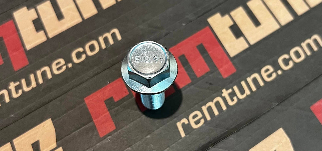 REMTUNE Brand M12-1.25 x 35mm ISO Grade 10.9 Hex Flange Bolt - JIS B1189, Fully Threaded, Japanese Industry Standard Hardware (1pc)