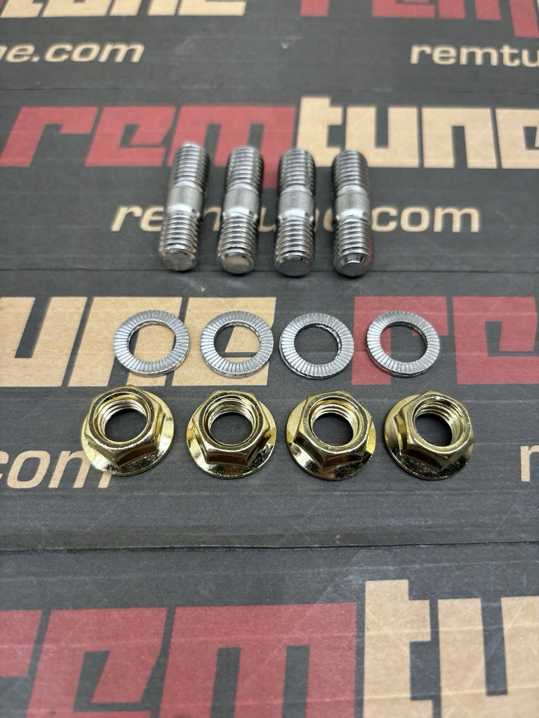 RemTune Turbo Manifold Hardware Stud Kit 4 bolt T3 / T4 M10 Stainless Copper Nut
