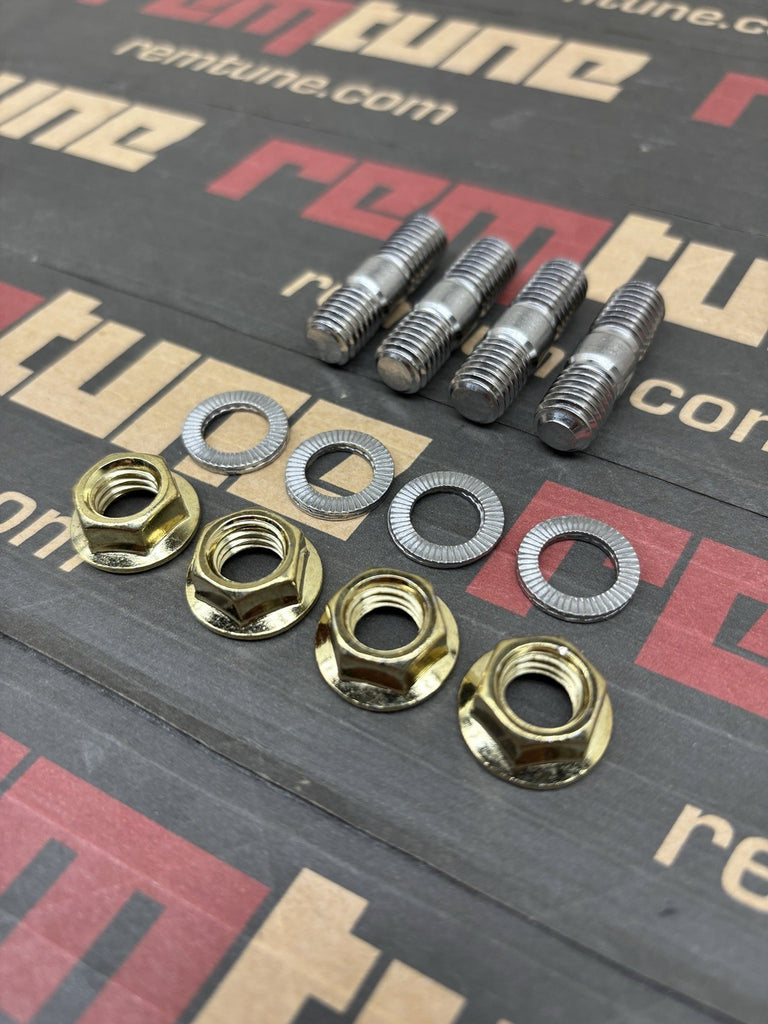 RemTune Turbo Manifold Hardware Stud Kit 4 bolt T3 / T4 M10 Stainless Copper Nut
