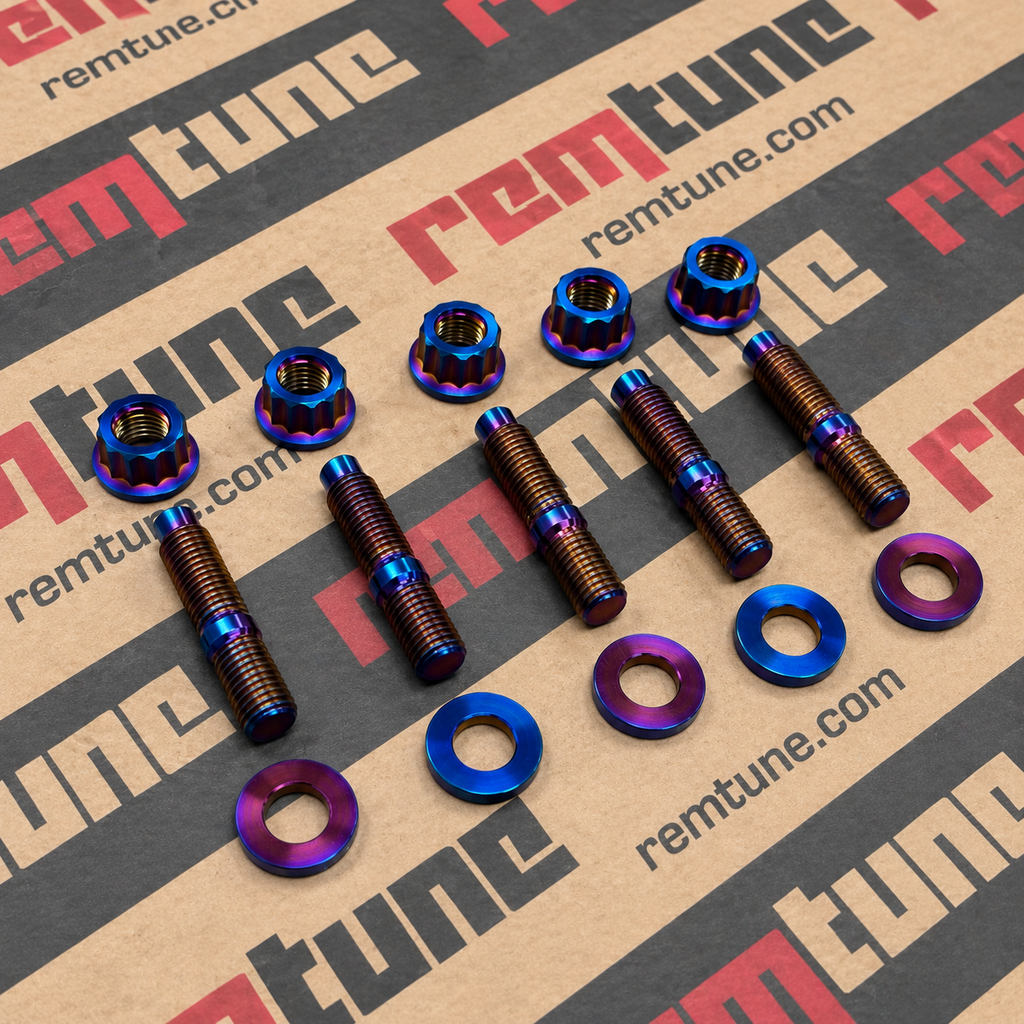 Honda K Series K20 / K24 Burnt Titanium Exhaust Stud Kit M10 x 1.25 x 45mm 5pk