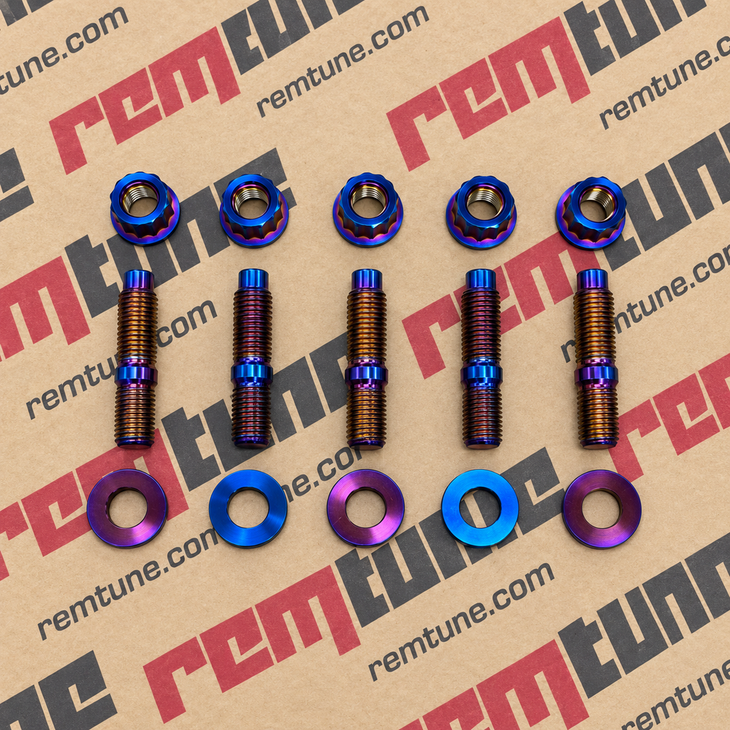 Honda K Series K20 / K24 Burnt Titanium Exhaust Stud Kit M10 x 1.25 x 45mm 5pk