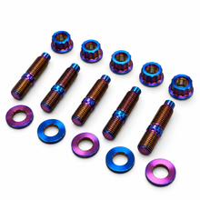 Load image into Gallery viewer, Honda K Series K20 / K24 Burnt Titanium Exhaust Stud Kit M10 x 1.25 x 45mm 5pk