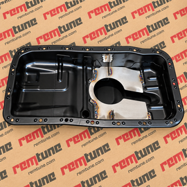 Baffled B16B B18C GSR Type R Vtec Turbo Bung Welded Oil Pan Turbo Return 10AN