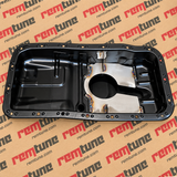 Baffled B16B B18C GSR Type R Vtec Turbo Bung Welded Oil Pan Turbo Return 10AN