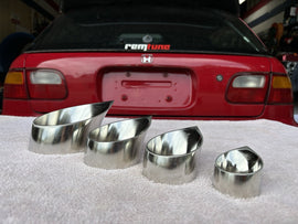 1.75” Stainless Tear Drop Exhaust Tip Turbo Wastegate Dump Pipe 44mm