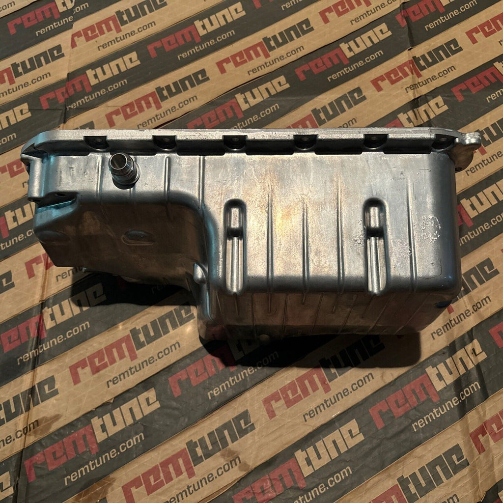 Honda Civic D Series D16 Y8 Y5 Aluminum Oil Pan Turbo 10AN Weld Bung Fitting