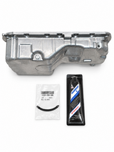 Load image into Gallery viewer, Honda H22A4 Vtec Turbo Oil Pan For Return Aluminum 10AN Fitting Welded W/ Gasket