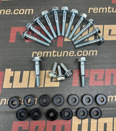 Honda Acura K Series K20/K24 Timing Cover Bolt Kit Silver Zinc RSX TSX Element