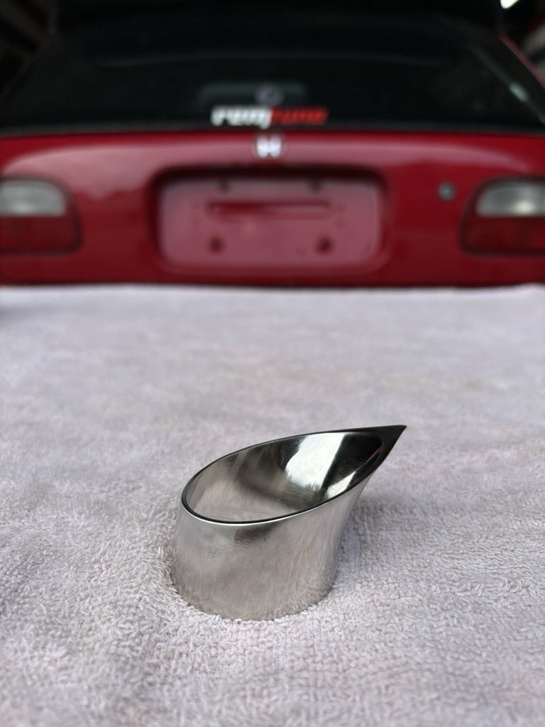 4' Stainless Tear Drop Exhaust Tip Turbo Wastegate Dump Pipe (102mm)