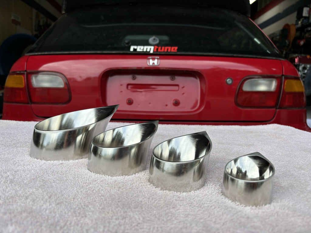 Remtune 1.75” Stainless Tear Drop With Trim Plate Exhaust Turbo Wastegate 44mm