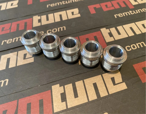 REMTUNE 10AN Male Billet - 6061 Aluminum Weld on Bung Fitting for Secure & Reliable Connections - 10AN Fitting Weld Bung - (5 ps)