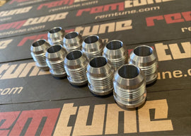 REMTUNE 10AN Male Billet - 6061 Aluminum Weld on Bung Fitting for Secure & Reliable Connections - 10AN Fitting Weld Bung - (10 Pcs)